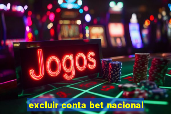 excluir conta bet nacional